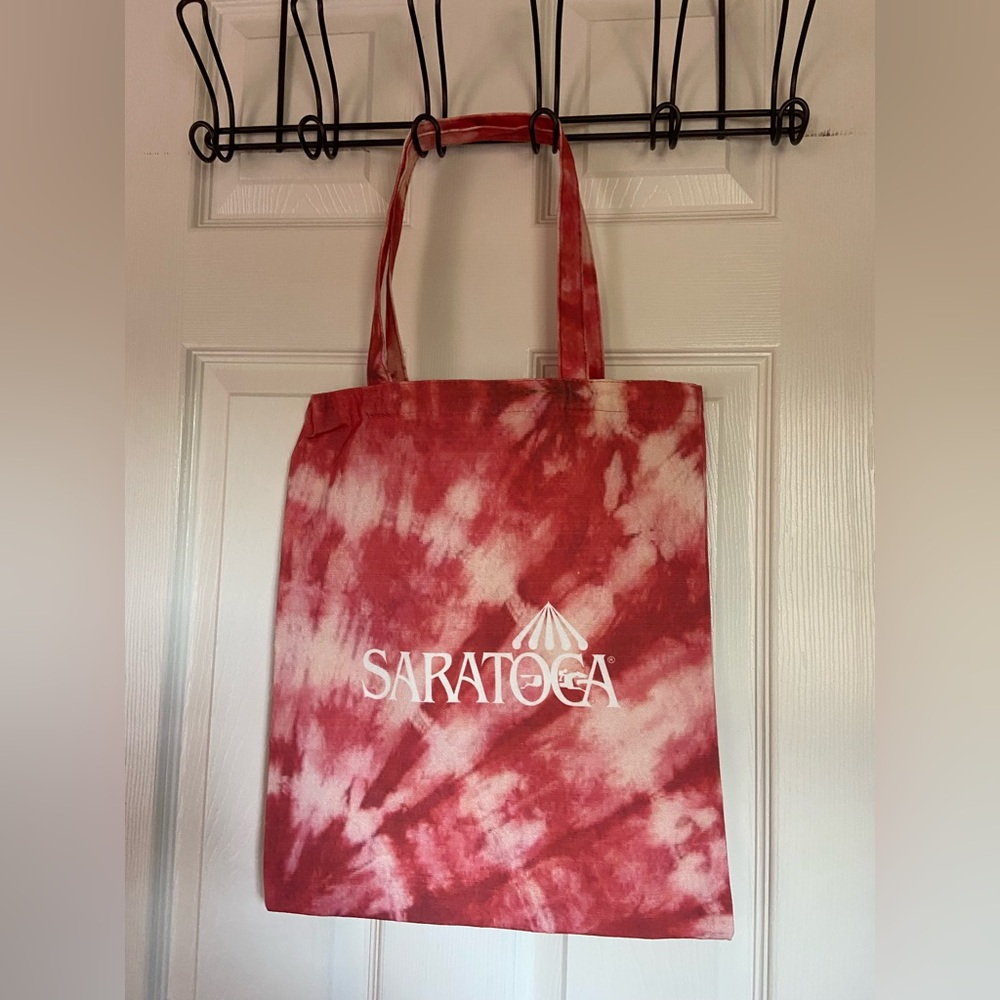 Saratoga Red Tie-Dye Tote Bag - Picture 1 of 2